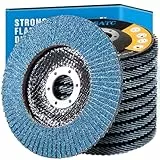 S SATC Fächerscheibe 125 Korn 40 für Metall Holz Stahl Schnelles und Präzises T29 Schneiden Lamellenscheiben 10 Stück Blau Schleifmopteller Schleifscheiben 125mm Winkelschleifer