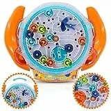 Funny Old Man Labyrinth-Puzzle-Spiele für Kinder im Alter von 4-8 Jahren, Cooles Raumschiff-Labyrinth-Spielzeug mit Zwei Stahlkugeln, Herausforderungen Spiele