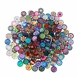 EXCEART Glasnuggets Bunt 20mm Orientalisch Basteln Cabochons Mosaikfliesen 200 Gemischte DIY Anh?nger Schmuckherstellung Bastelbedarf Glasnuggets Bunt Kinder Glasnuggets Klein