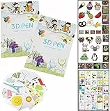 3d stift vorlagen buch Fiyuer 40 Pcs 3d stifte silikonmatte für Druck Stift Zeichnung Schablonen Kind Anfänger