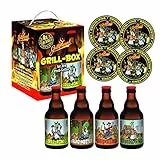 Bierwürfel Grill 4 x 0,33l Pils mit 4 Sammler-Bierdeckel