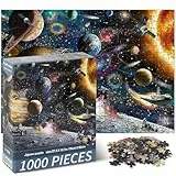 Vicloon Puzzle 1000 Teile, Weltraumreisender Themen, Puzzlespiele für Die Ganze Familie, Geschenke für Erwachsene und Kinder