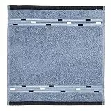 frottana Magic Seiftuch 30 x 30 cm aus 100% Baumwolle, bluestone