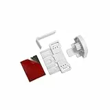 GARDINIA EASYFIX Klebe- und Klemmset EF-1 für Rollos, Zur Verwendung als Klemm- oder Klebeträger am Fensterrahmen, Montage ohne Bohren, Verstellbereich: 3-25 mm, Kunststoff, Weiß