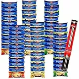 60er Mix Set Asia Gold Instant Nudeln I je 20x Rind Huhn Ente I 60x60g I Chinesisch I Asia Nudeln I Ramen I Asiatisch I Instant Ramen I plus OYOY Metall Essstäbchen