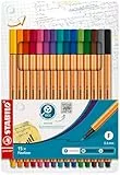 STABILO - Fineliner - point 88-15er Pack - 15 Standardfarben