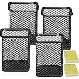 Qualsen 4 Stück Stiftehalter Schreibtisch Stiftebox Schreibtisch Organizer Kinder Stifteköcher Schreibtisch Organizer Schwarz, Platz