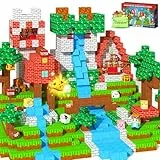 Coodoo 150 STK Magnetbausteine für Kleinkinder, Magnetische Bausteine für Kinder ab 3 Jahren, Sensorik Spielzeug für Draußen, Magnetic Blocks Spielzeug für Jungen und Mädchen ab 3 4 5 6 7 8 Jahren