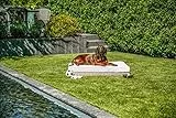 greemotion PET Hundebett aus Polyrattan inklusive Kissen, ca. 95 x 15 x 65 cm