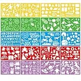 Schablonen Set,Journal Schablonen für Kinder,Scrapbooking,Fotoalbum,Gästebuch,DIY Geschenkkarten Für Geburtstage Party, Weihnachten, Kinder Ideal Geschenk,20 Stück.