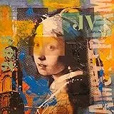 International Graphics Fertigbild - BAKER, Micha - ''Girl pearl - Vermeer'' - 30 x 30 cm - Direktdruck auf Acryl