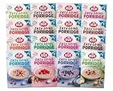 RUF Probier Set Porridge Alle Sorten (16 Stück) 1 x 16 verschiedene Sorten Instant Haferbrei für ein schnelles und gesundes Frühstück, 16 x 65g Beutel