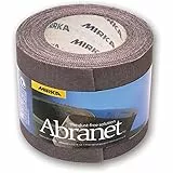 Mirka Abranet Netz-Schleifrolle 75 mm x 10 m Klett/Korn P180 / 1 Rolle/zum Schleifen von Holz, Spachtel, Lack, Kunststoff / 545BI001183R