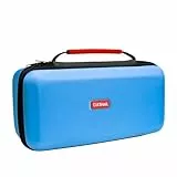 Trust Gaming GXTrust 1252B XL Tasche für Nintendo Switch 2, Switch Hülle mit Stoßfeste Design, Tragegriff, Aufbewahrung für Joy-Con, Schutzhülle mit Tasche für Handgelenksriemen und 12 Spiele, Blau
