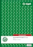 SIGEL SD006 Kassenabrechnungen A4, 2x40 Blatt, selbstdurchschreibend, 1 Stück, mikroperforiert, mit Abheftlochung, aus nachhaltigem Papier