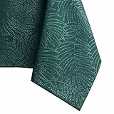 AmeliaHome Tischdecke 40x40 cm Mitteldecke Tischtuch Tafeldecke Fleckschutz Lotuseffekt Abwaschbar Wasserabweisend Ornament Achat grün Gaia