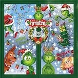 Fensterbilder Weihnachten, Weihnachten deko, 8/9 Blatt Wiederverwendbar Doppelseitiger Weihnachtsdeko Fenster, für Weihnachten Party Zuhause Fensterdeko (Grün)