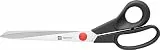 ZWILLING Twin L Schneiderscher, Schere, Stoffschere aus rostfreiem Edelstahl mit Glasfaser verstärktem Kunststoff-Griff, 25 cm, Schwarz
