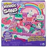 KINETIC SAND Magischer Sand – Einhorn-Königreich 907 G + 8 Formen – Erstellen Sie verschiedene hypnotisierende Formen mit diesem magischen und bunten Sand wie Knetmasse – Spielzeug für Kinder ab 3