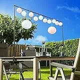 Haushalt International Tischstange mit Klemmen Deko-Tischgestell Tisch-Dekoration Stange zur Tischdekoration ausziehbar
