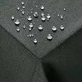 Deconovo Outdoor Tischdecke Abwaschbar Gartentischdecke Wetterfest Grau Tischdecken 240x140 cm Leinenoptik Tischwäsche Lotuseffekt Tischtuch Rechteckig Fleckschutz für Esszimmer Küche Garten Balkon