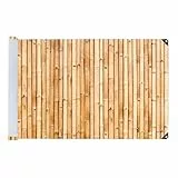 Maximex Balkon-Sichtschutz Mod. Bambus, 5m,blickdichte Balkonverkleidung, UV- und witterungsbeständig, schnelltrocknend und reißfest, zuschneidbar, Kunststoff
