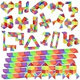 GOLDGE 24 Stück 24 Blöcke Magic Snake Kleine Geschenke für Kinder, Würfel Puzzle Magische Schlange als Mitgebsel Kindergeburtstag 5 6 7 8 9 10 Jahre, Kindergeburtstag Gastgeschenke und Mitgebsel