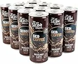 Food Co Skinny Coffee 12x250ml / Hazelnut Latte Low Sugar, Low Fat - 26 Kalorien pro Dose, trinkfertig - Ideal für einen gesunden Energieschub NAEM