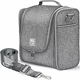 BOACAY Extra Große Kulturbeutel für Damen, Herren, Kinder, Kulturtasche mit Henkel, Reise Kosmetiktasche zum Aufhängen, Schminktasche, Waschtasche