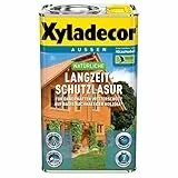 2 x 2,5 L Xyladecor natürliche Langzeit-Schutzlasur 5 L Farbwahl, Farbe:Teak