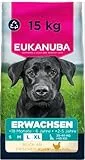 Eukanuba Hundefutter Trocken mit frischem Huhn für große Rassen, Premium Trockenfutter für ausgewachsene Hunde, 15 kg