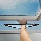 BKSAI 3x Reißverschluß für Fliegengitter Dachfenster Insektenschutz Fenster Moskitonetz Mückennetz Fenster-Zugang Öffnung zum Durchgreifen Dachfenster