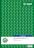 SIGEL KG428 Kassenabrechnung A4, 2x50 Blatt, mit Blaupapier, ultrafeiner Mikroperforation, Für exakte Einnahmen-/Ausgaben-Rechnung mit Ausweis des MwSt.- und Netto-Betrages