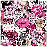 PNGIF Vintage Y2K Stickers 50 Stück, Wasserfeste Graffiti Anime Aufkleber für Laptop Skateboard Motorrad Kindle Scrapbook Kühlschrank Journal Koffer Fahrrad MacBook