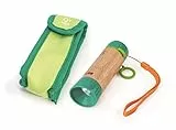 Hape Nature Fun Hand-Taschenlampe - zum Kurbeln aus Bambus und pflanzlichem Kunststoff, Nachhaltiges Outdoor Abenteuer- und Entdecker-Spielzeug für Camping, Garten und Ausflüge, für Kinder ab 4 Jahre