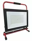 BOXTEC LED Baustrahler inkl. fest fixierbarem Standgestell, Tragegriff, 3m robustes Gummikabel 6500K, IP65 Arbeitsleuchte Bauleuchte Flutlicht Strahler, Leistung in Watt:200 Watt