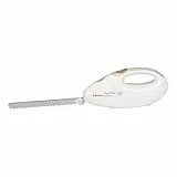 Tefal Elektrisches Messer, 100 Watt, Edelstahlklinge, geeignet für Tiefkühl-Gut, Elektromesser in weiß/greige, 8523.31