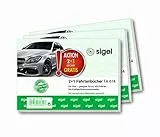 SIGEL T1179 Fahrtenbücher für PKW, 3er Set (3xFA614: A6 quer, 80 Seiten) - für Deutschland und Österreich, vom Finanzamt anerkannt, aus nachhaltigem Papier