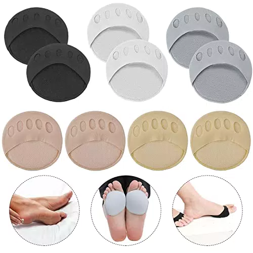 10 Paar Ballenpolster Vorfußpolster High Heel Pad Honeycomb Fabric Vorfusspolster Weiche Ballenpolster Mittelfußpolster für Damen und Herren zur Vorbeugung von Schmerzlinderung