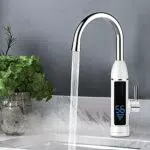 360 ° drehbar Elektrischer Wasserhahn, Sofort Warm Küchearmatur