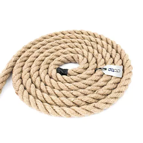 5m JUTESEIL 8mm Naturfasern Absperrseil Jute Tauwerk gedreht Hanf Tau Seil Tauziehen Handlauf