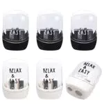 6 Stück Doppel Loch Bleistift Spitzer, Plastik Bleistiftspitzer mit Behälter Bleistiftspitzer Manuell Pencil Sharpener für Schüler Lehrer Eltern