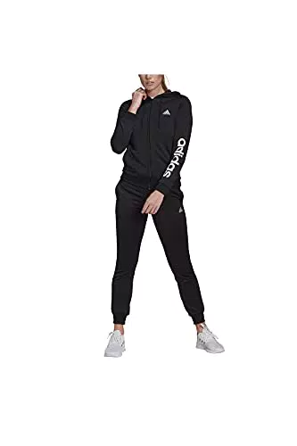 adidas Damen Essentials Logo Trainingsanzug, Black/White