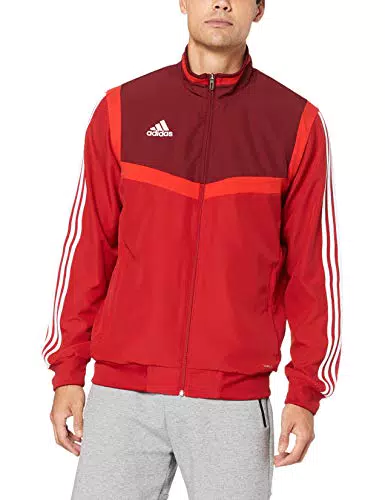 adidas Herren Jacke TIRO19 PRE JKT, Rojpot/Buruni/Blanco D95933