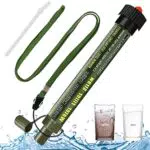 Airminti Wasserfilter 2500L Wasserfilter Outdoor Survival Notfallausrüstung Wasserfilter Militär Krisenvorsotragbarer Zertifizierte Wasserfilter Outdoor Survival Wasserfilter Camping