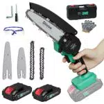 Akku Kettensäge 6 & 4 Zoll, Diivoo 24V Mini Kettensäge mit Akku 2000mAh