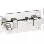 Alberts 113001 Fensterriegel mit Schlaufe 60mm, montiert