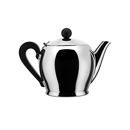 Alessi CA12/8 Bombé Teekanne aus Edelstahl 18/10, 4.5 x 14.8 x 6.1 cm