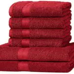 Amazon Basics Handtuch-Set, ausbleichsicher, 2 Badetücher und 4 Handtücher