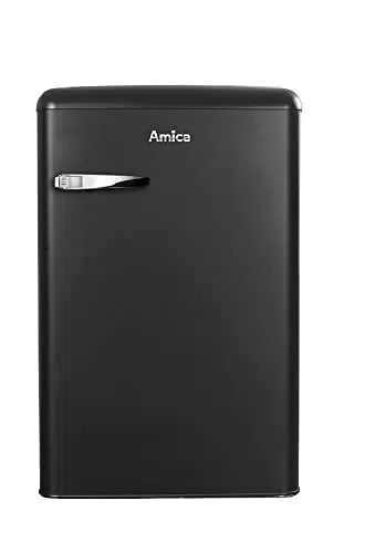 Amica KS 15617 MS Kühlschrank, Schwarz, Energieeffizienzklasse E